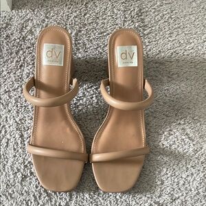 DV by Dolce Vita Tan Block Heel Sandals